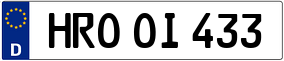 Trailer License Plate